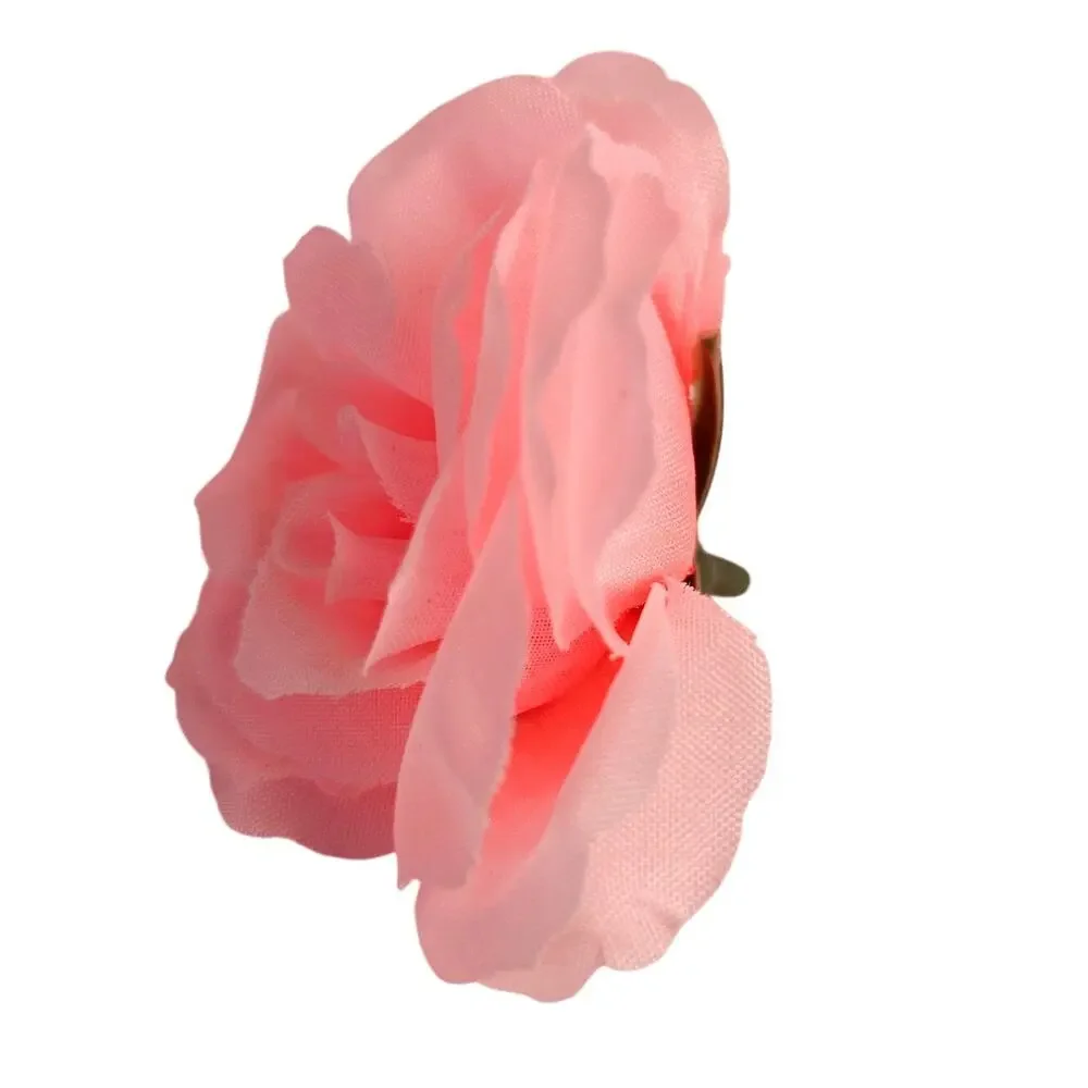 82 Light Pink Silk Rose Heads 2.5in Artificial Flowers Wedding Craft Decor